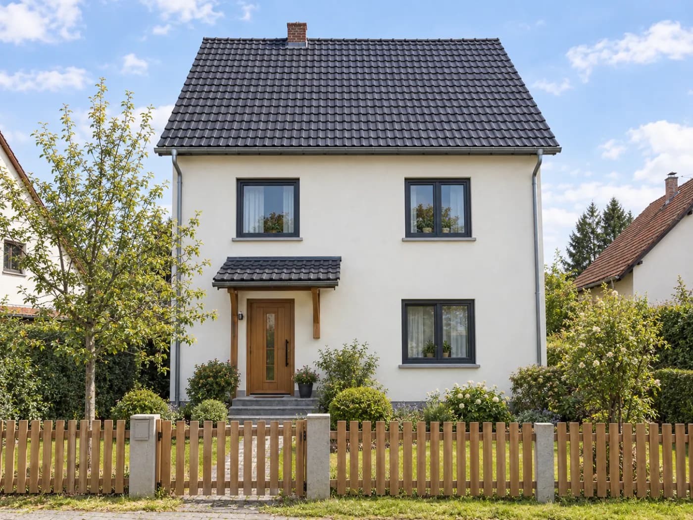 Beispielbild: dasselbe Haus nach der Sanierung